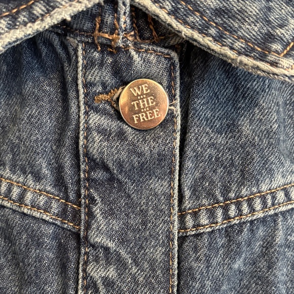 NWT! Free People We the Free Jade Denim Jacket - Picture 2 of 8